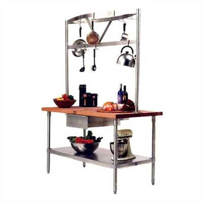 John Boos Cucina Americana Prep Table with Wood ..
