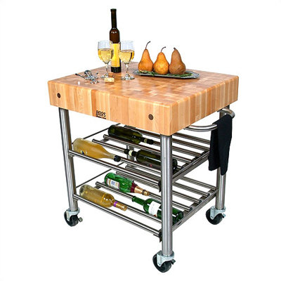 John Boos Cucina Americana Kitchen Cart with But..