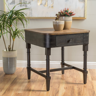 Home Loft Concepts Myrtle Wood End Table