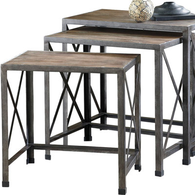 August Grove Doreen 3 Piece Nesting Tables