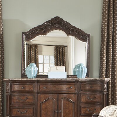 Signature Design By Ashley Ledelle Arched Dresser Mirror & Reviews ...