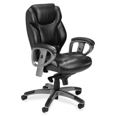 Mayline Group Mid-Back Leather Chair