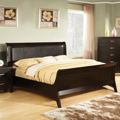 Hokku Designs Upholstered Sleigh Bed