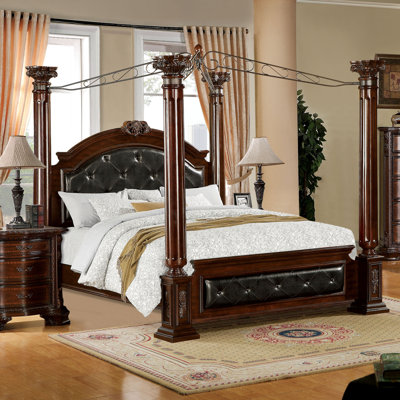 Astoria Grand Edmore Upholstered Canopy Bed