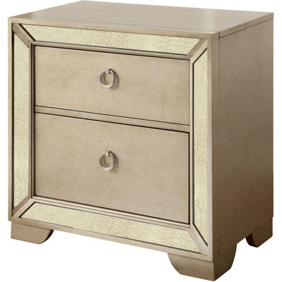 House of Hampton Geier 2 Drawer Nightstand
