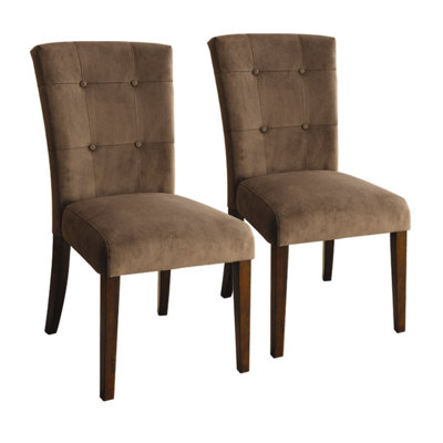 Hokku Designs Zoie Velvet Parsons Chair (Set of 2)