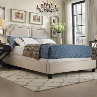 House of Hampton Thirsk King Upholstered Panel Bed