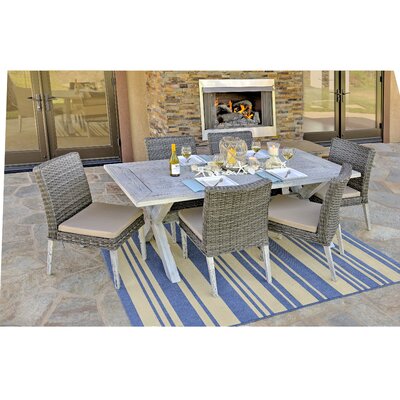 Lindmere 7 Piece Dining Set with Cushion