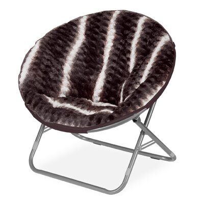 Idea Nuova Urban Shop Ombre Wave Textured Fur Saucer Papasan Chair