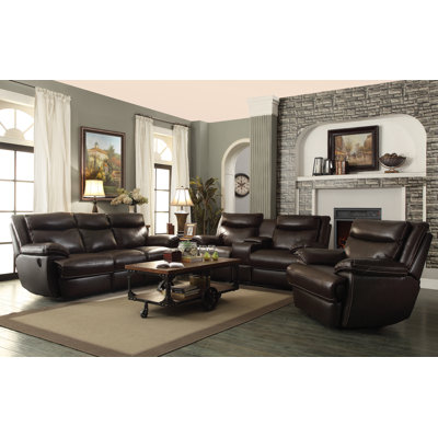 Wildon Home ® MacPherson Motion Leather Reclini..