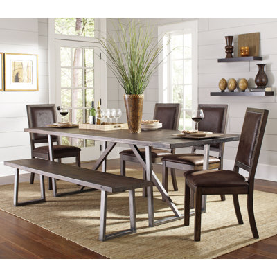 Wildon Home ® Genoa Wood Kitchen Bench
