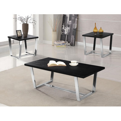 Hazelwood Home 3 Piece Coffee Table Set