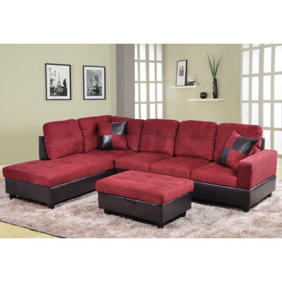 Andover Mills Russ Left Chaise Sectional with St..