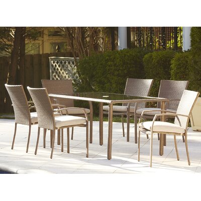 Gretna 7 Piece Dining Set with Cushions