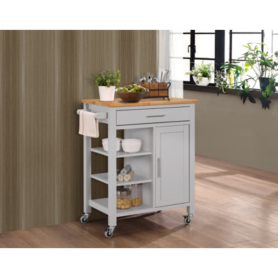 Three Posts Newfane Kitchen Cart