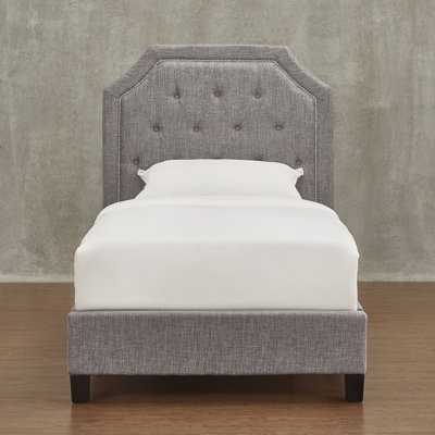 Three Posts Abbey Twin Upholstered Panel Bed