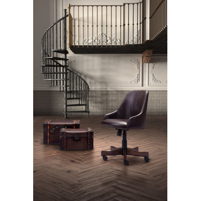 Three Posts Farmland High-Back Leather..