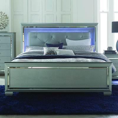 Homelegance Allura Upholstered Panel Bed
