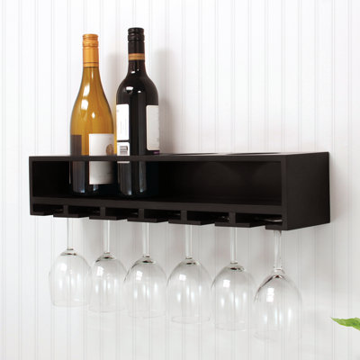 nexxt Design 4 Bottle Wall Mounted Wine Rack