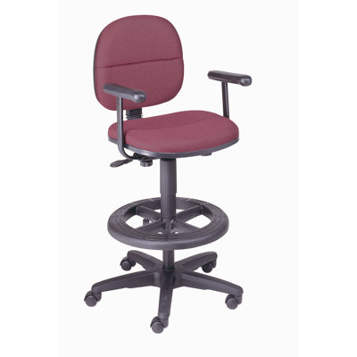 Nexel Mid-Back Drafting Chair with Foo..