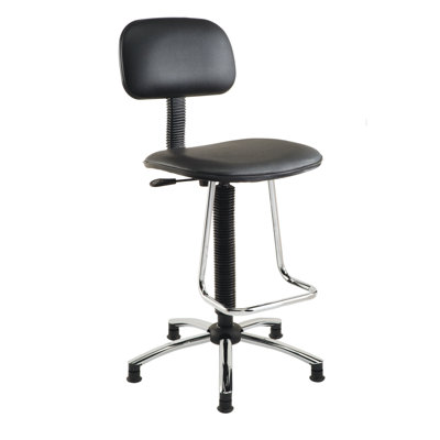 Nexel Mid-Back Drafting Chair with Footrest