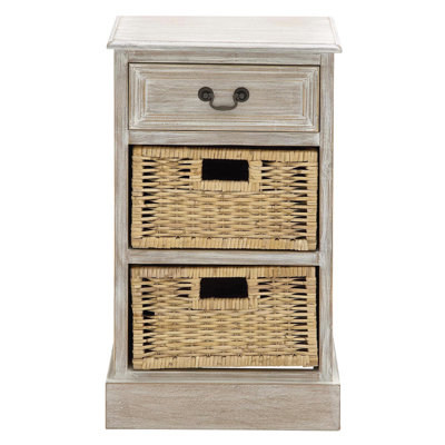 EC World Imports Urban Designs 3 Drawer Nightstand