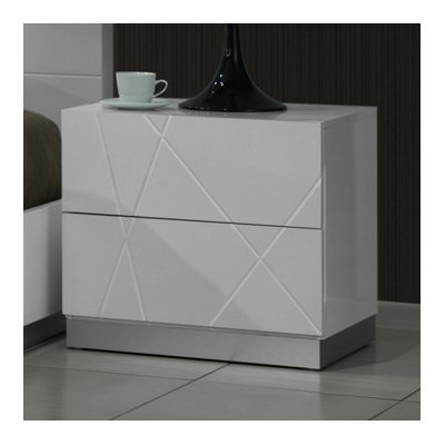 J&M Furniture Naples 2 Drawer Nightstand