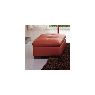 J&M Furniture Miami Leather Ottoman