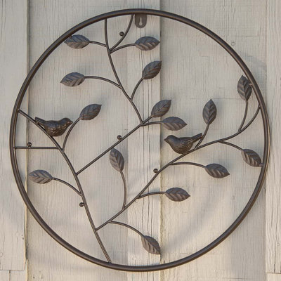 Circle Wall Decor plow & hearth birds and branches circle wall decor & reviews | wayfair Circle Wall Decor plow & hearth birds and branches circle wall decor & reviews | wayfair