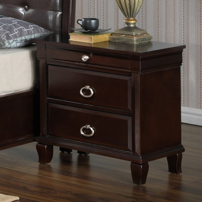 Glory Furniture Nora 3 Drawer Nightstand
