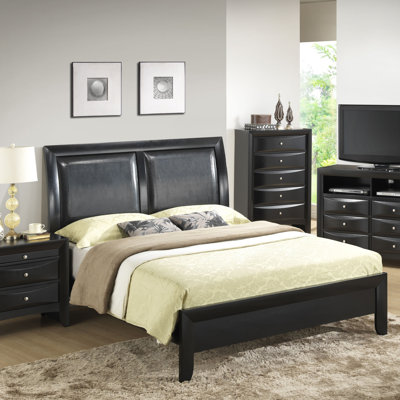 Glory Furniture Gemini Upholstered Panel Bed