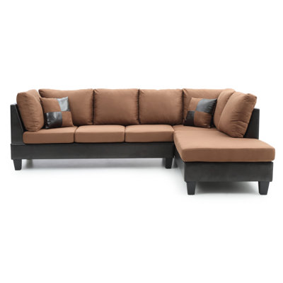 Glory Furniture Leo Reversible Chaise Sectional