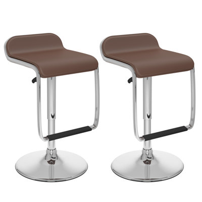 dCOR design Adjustable Height Swivel Bar Stool (..