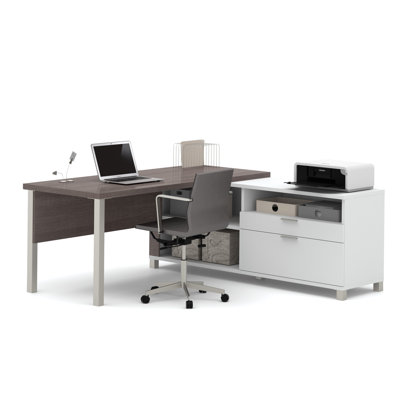 Mercury Row Ariana 2-Piece L-Shape Desk Office Suite
