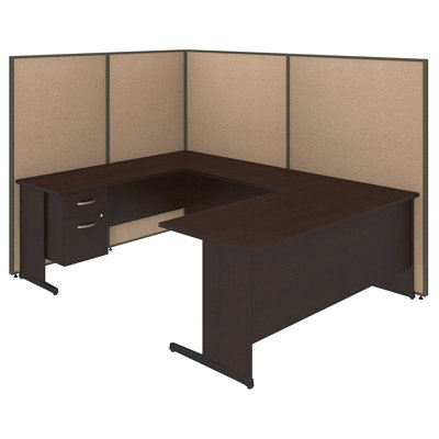 Bush Business Furniture ProPanel 9-Piece U-Shape Desk Office Suite