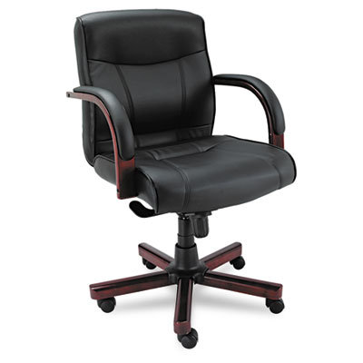 Alera® Madaris Mid-Back Leather Execu..