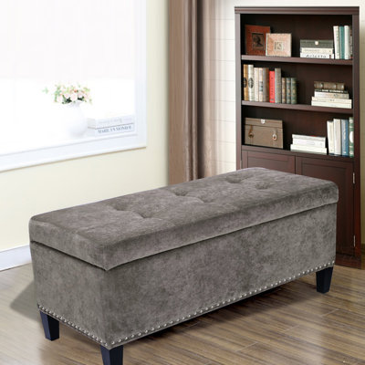 Adeco Trading Storage Ottoman Bench