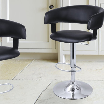 Adeco Trading Adjustable Height Swivel Bar Stool