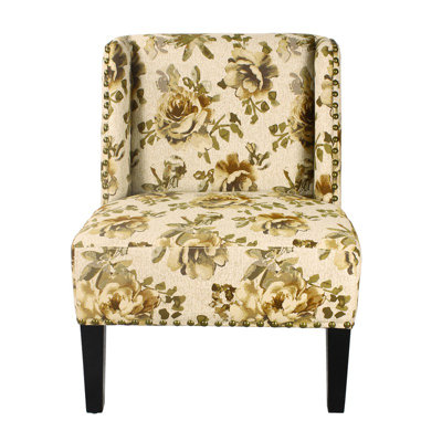 Adeco Trading Printing Fabric Slipper Chair