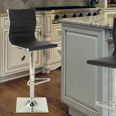 Adeco Trading Adjustable Height Swivel Bar Stool..