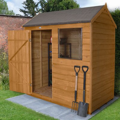 forest garden 6 x 4 wooden storage shed & reviews wayfair uk
