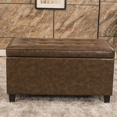 Check price and read more information from recommend store. Bellasario Collection Classic Tufted Waxed Texture Storage Ottoman
