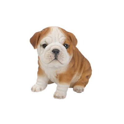 bulldog puppy statue