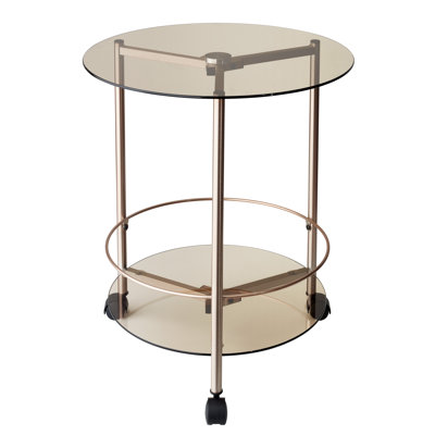 Adesso Gibson Rolling End Table