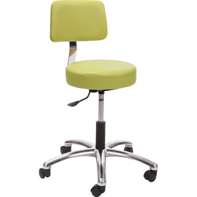 Brandt Industries Height Adjustable Brandt Airbuoy Pneumatic Stool with Adjustable Backrest