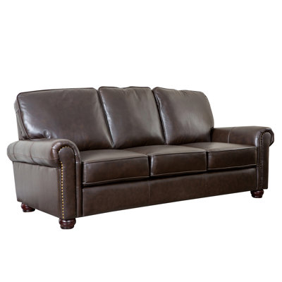 Darby Home Co DBHC6884 Coggins Leather Sofa