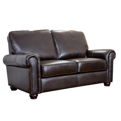 Darby Home Co Coggins Leather Loveseat