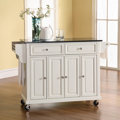 Darby Home Co Pottstown Kitchen Island with Gran..