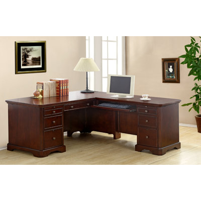 Darby Home Co Spielman Corner Desk wit..