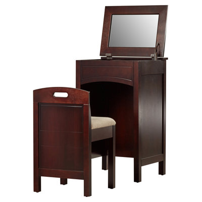 Alcott Hill Corvally Vanity Set with Mirror